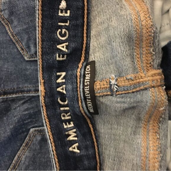 AMERICAN EAGLE 🦅 SZ 000 NEXT LEVEL STRETCH HIGH WAIST JEANS - Picture 6 of 7